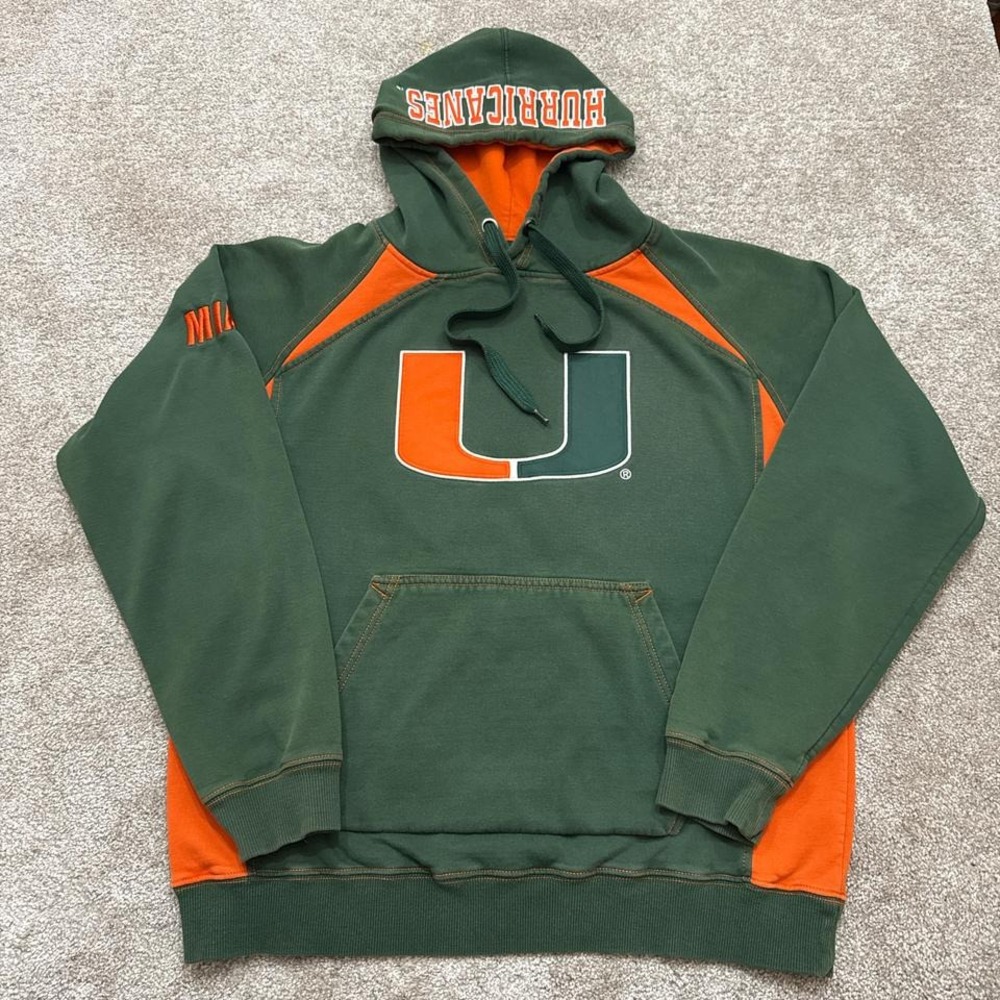 Y2K Miami Hurricanes Colosseum Athletics Hoodie NCAA Men's Large